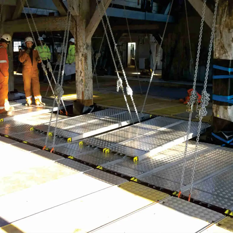 Under-deck for safe and productive access
