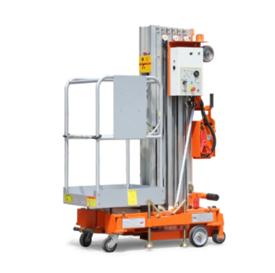Push Around Single Mast Lift - Electric