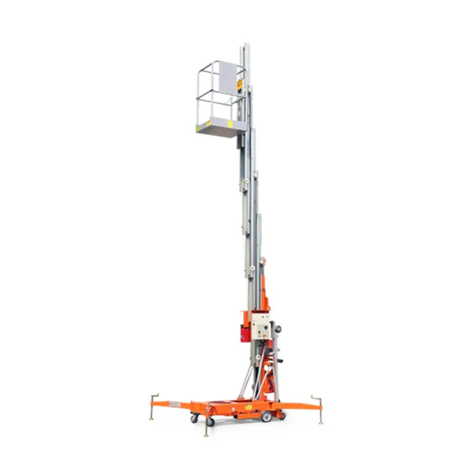 Push Around Single Mast Lift - Electric