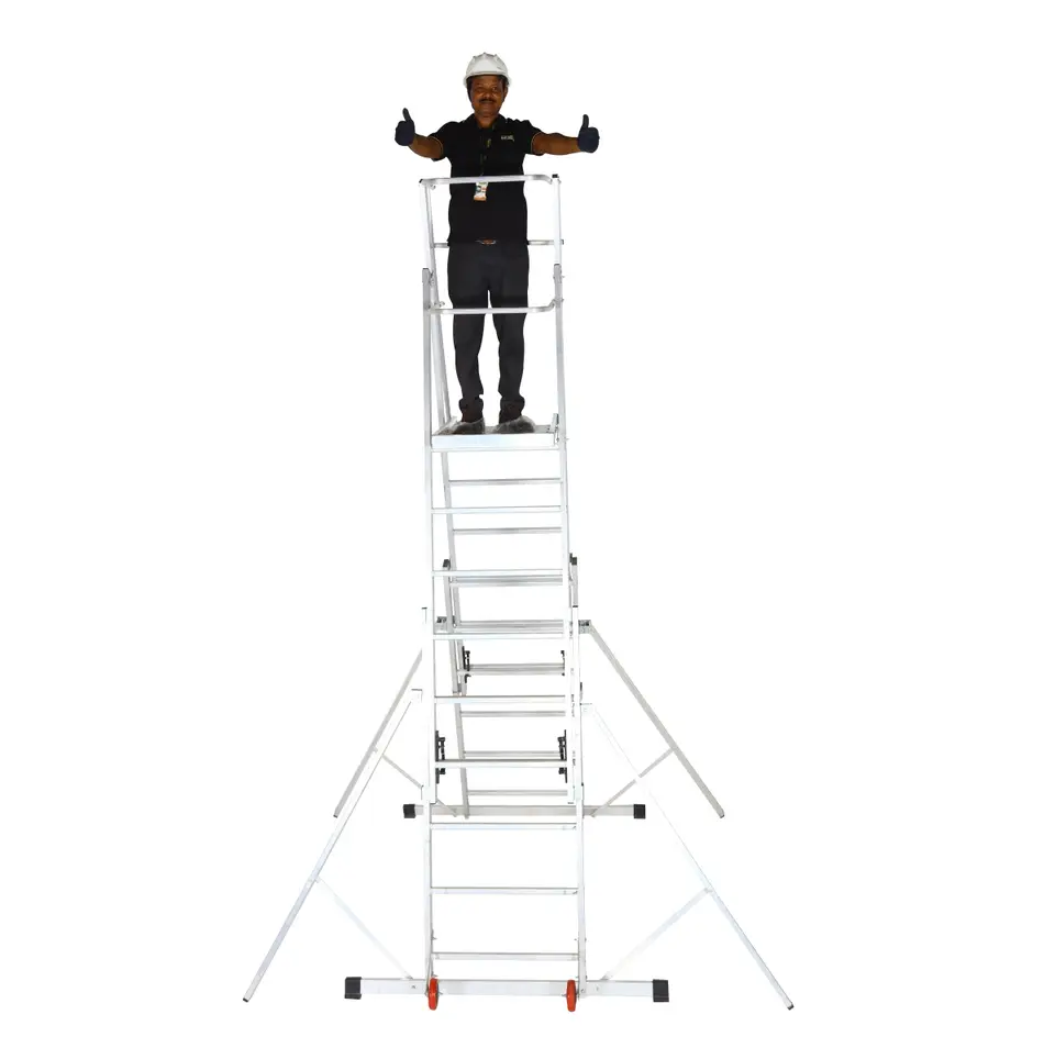 Aluminium Cage Ladders
